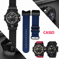 24mm Nylon Strap For CASIO G-Shock Modified Big Mud King GWG-1000-1A/A3/1A1GB/GG Canvas WatchBand Outdoor sports Men Accessories