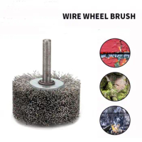 Steel Wire Brush 2 Inch Rotary Tool Wheel Brush Polishing Grinder Rotary Tools Accessories Bench Grinder Rust Remover