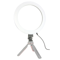 10吋 環形補光燈 (含50cm燈架) 提供USB供電 攜帶方便 燈架可配合環形燈使用 直播化妝補光環形燈