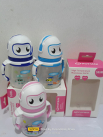 BOTOL SUSU BAYI WIDE NECK DOT LEBAR MERK POPMAX 240ML KARAKTER ROBOT