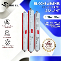 Silicone Sealant Sosis  Netral Lem Kaca Aluminium Logam 700ml SILICONE SEALANT 995 NEUTRAL GLUE 590M