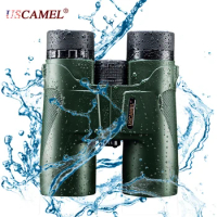 USCAMEL10x42 HD Binoculars Professional Military Hunting Telescope Travel Zoom High Definition Vision Army Green Black