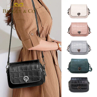 【BAGGLY&CO】母親節禮物 希爾特曼鱷魚紋真皮相機包手機包(珍珠白/粉色/淺藍色/綠色/黑色)