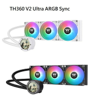 【獨家！另享10%回饋】Thermaltake 曜越 TH360 V2 Ultra ARGB Sync 一體式水冷 黑色/白色