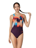 ชุดว่ายน้ำผู้หญิง Digital Placement Medalist One Piece สีม่วง - SP111SP101DZTH