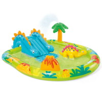 【INTEX】可愛恐龍樂園戲水池191x152x58x深23cm 143L 適用2歲+(57166NP)