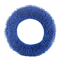 Mop Cloth Vacuum Cleaner Parts Round Shape Cleaning Mop Cloth Sweeping Robot Pad Cleaning Broom, Steam Mop Cloths, Blue