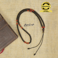 THE TRIPLE BLACK RED Kalung Gelang Tasbih Kecil Kayu Kaokah Kokkah Kokka Mix Tiger Eye ASLI Original