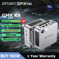 GMKtec K9 Intel Core Ultra 125H Gaming Mini PC 14-core 18-thread Intel Arc graphics Computer PC Mini AI Boost PC Gaming Computer