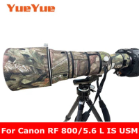 For Canon RF 800mm F5.6 L IS USM Waterproof Lens Camouflage Coat Rain Cover Lens Protective Case Nylon Guns Cloth