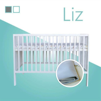 【La Joie 喬依思】LIZ 嬰兒床 防水透氣保潔墊組(附水透氣保潔墊+嬰兒專用彈力棉床墊4cm+剎車腳輪)
