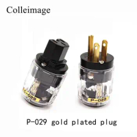 Colleimage Oyaide Pair P029E+C029 EU Power Plug IEC Connector MATIHUR DIY For Audio Pair plug adapter Pair