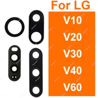 2PCS/Lot For LG V60 V40 V30 V20 V10 Rear Lens Glass Back Camera Glass Lens with Sticker Adhesive Parts