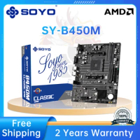 SOYO new AMD B450M motherboard supports Ryzen 5 CPU (5500/5600g /5600/5600X) dual-channel DDR4 memory AM4 motherboard M.2 NVME