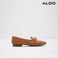 【ALDO】CADODER-簡約金飾皮革樂福鞋-女鞋(咖啡色)