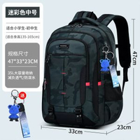 2026中學生書包初中生高中生超大容量背包男減負護脊初中生書包