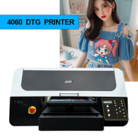 A2 DTG 4060 digital inkjet flatbed printer textile Clothes Tshirts Pillow printing machine dtg printer