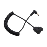 DSLR Rig BMCC BMPC Camera 4K Monitor External Supply Cable D-Tap Male to for DC 5.5x 2.5mm Spring Cable Replacement Part