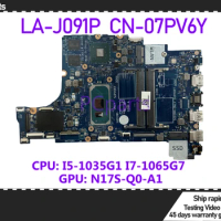 PCparts CN-07PV6Y For DELL Inspiron 3493 3593 Laptop Motherboard FD145 LA-J091P I5-1035G1 I7-1065G7 CPU Mainboard MB Tested