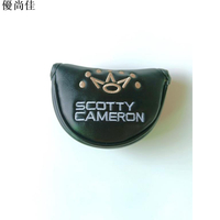 高爾夫球桿套 高爾夫桿套 高爾夫鐵桿套 高爾夫卡梅隆半圓推桿套 PU材質精美刺繡磁鐵閉合球桿球頭保