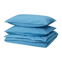 ÄNGSLILJA 被套附2個枕頭套, 藍色, 200x200/50x80 公分
