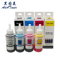 70ml 664 T664 T6641 Color Compatible Bottle Refill Dye Ink Tintas For Epson L120 L380 L210 L220 L3060 L100 L110 L130 Printer