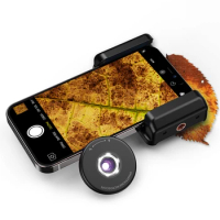 Apexel Smartphone Microscope 100X Magnifying Macro Lens with LED Lights CPL and Universal Clip Phone Shooting Lents Micro Scopes
