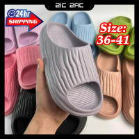 [READY STOCK] 4.5CM Macarons Flip Flops Wedges Sandal I Women Sandal Perempuan I Timun Design Sandal