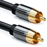 Coaxial Digital Audio RAC Cable SPDIF RCA to RCA Cable Audio Video Male for DVD Projector TV Speaker Amplifier 1M 1.8M 3M 5M 10M