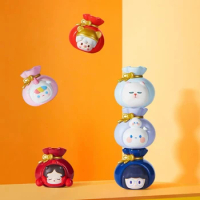 New Pop Bean Fortune Bag Series Mini Dolls Cute Anime Figure Kawaii Desktop Ornaments Surprise Mystery Box Kids Gift