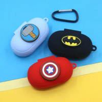 Headphone Protective Case for Samsung Galaxy Buds Plus / Buds Buds + Marvel Cartoon Silicone Soft Protective Case with Hook