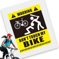 Bike Stickers Decals For Frame Waterproof Bicycle Decals With Sun Protection Self Adhesive Unique Warning Stickers Decorative