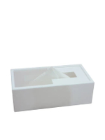 2 IN 1 TISSUE BOX สีขาว KD101
