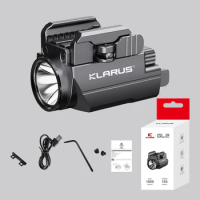 Klarus GL2 Tactical Flashlight With Green Beam, 1000 Lumens Compatible , Type-C Direct Recharging