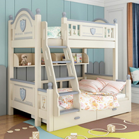 金杯實木高低床環保兒童子母床上下床高低組合床上下鋪木床