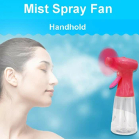 Portable Spray Fan Electric Mister Blower Fan Water Spray Mist Fan Handheld Electric Fan Facial Moisturizing Sprayer