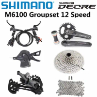 SHIMANO DEORE M6100 Groupset MTB Mountain Bike Groupset 1x12-Speed 30T 32T 170 175mm 10-51T Rear Derailleur Shift Lever BRAKE