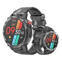 2024 New Military C22 Men's Smart Watch BT Call 4GB ROM Fitness Tracker 3ATM Waterproof Sport Smartwatch for Android IOS Phone