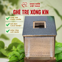 Ghế Xông Vùng Kín - MOM SHIN, Ghế TRE (Không Kèm Xô), TẶNG MIẾNG ĐỆM LÓT NGỒI, Hỗ Trợ Ngồi Xông Cho 