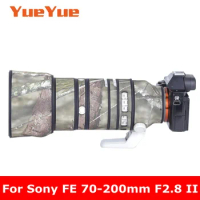 For Sony FE 70-200mm F2.8 GM OSS II SEL70200GM2 Waterproof Lens Camouflage Coat Rain Cover Lens Protective Case Nylon Guns Cloth