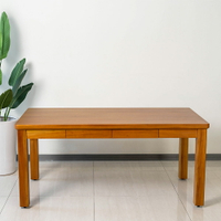【領券!92折滿3300再折300可累折】瑪荷尼家具Mahogany-全原木 桃花心木 工作桌 桌子 柏林5.5尺餐桌G2