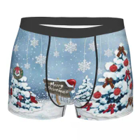 Christmas Day (4) Man's Boxer Briefs Underwear Highly Breathable Top Quality Gift Idea