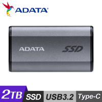【ADATA 威剛】SD810 2TB 外接式固態硬碟 / 銀色
