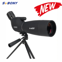 SVBONY SV28 PLUS 25-75X70 Focusing Spotting Scope Monoculars With Desktop Tripod And Smartphone Adapter For Target Shooting