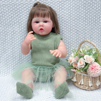 ตุ๊กตา Reborn ใหม่ ทำจากไวนิลเต็มตัว 60cm ตุ๊กตาเด็กผู้หญิงแบบเต็มตัว Hot