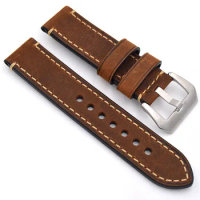 Genuine Leather Watch Accessories Brown Yellow Grey Strap Watch Bracelet Watch band 20mm 22mm 24mm 26mm Watchband For fossil