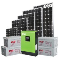 ESG Commercial Ground Mounting MPPT high frequency pure sine wave Inverter 5kw 10kwh Complete Solar Power System