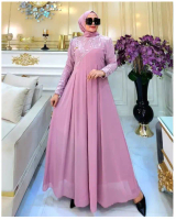 adha series gamis ceruty set hijab