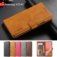 A72 5G Case For Samsung Galaxy A72 5G Case Leather Vintage Phone Case On Samsung A72 5G Case Flip Magnetic Wallet Cover A 72 Bag