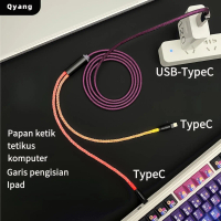 【Qyang】Kabel keyboard USB Type-C untuk keyboard mekanis yang dapat disesuaikan, aksesori periferal k